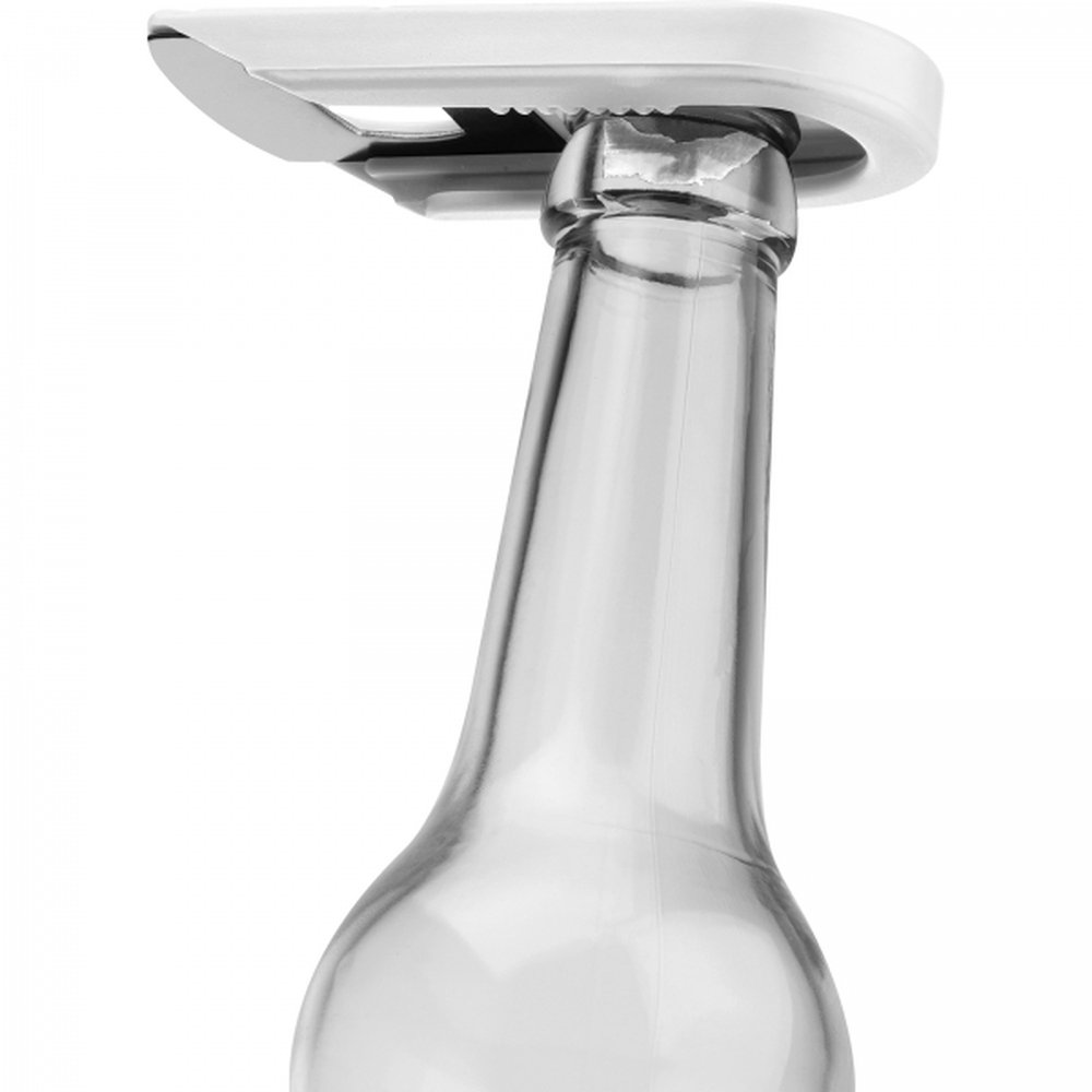 Plastic bottle opener UGO white - Image 5