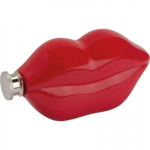 Hip flask 178 ml lips JOANNA red