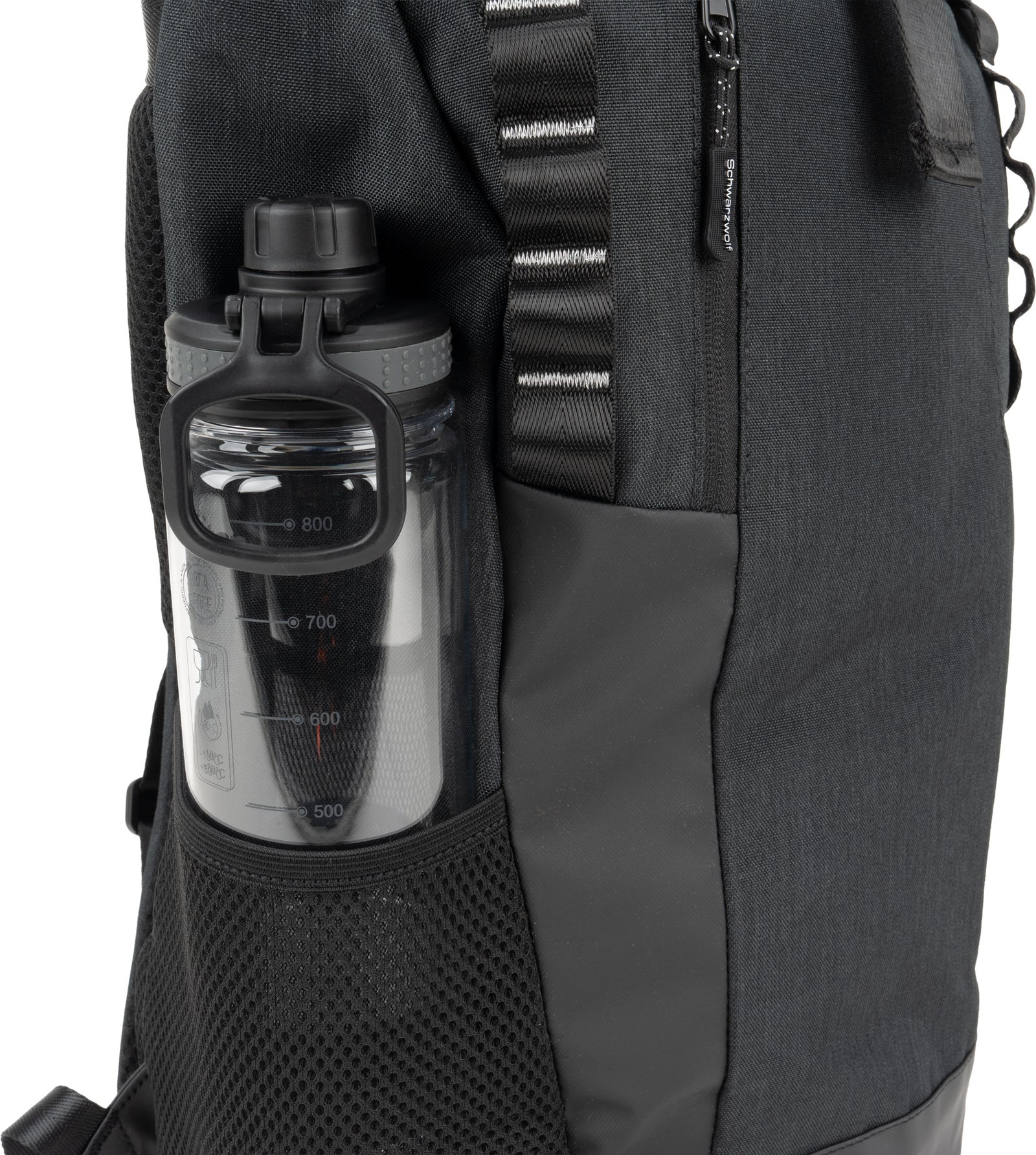 Rolltop backpack ELBERT Schwarzwolf grey - Image 5