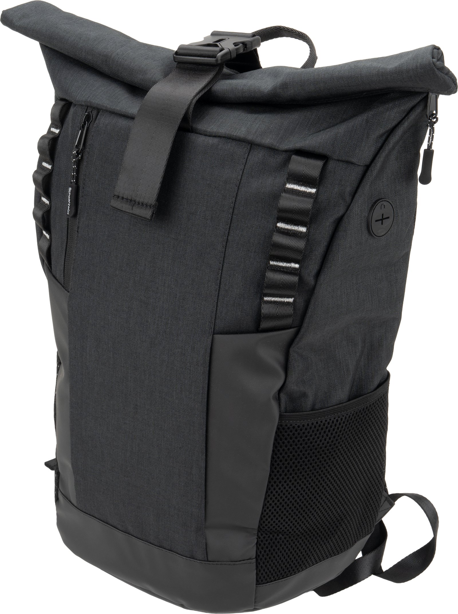 Rolltop backpack ELBERT Schwarzwolf grey