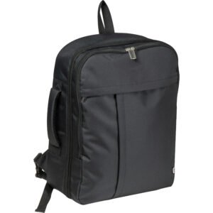 Travel backpack CRISMA RPET JUTTA black