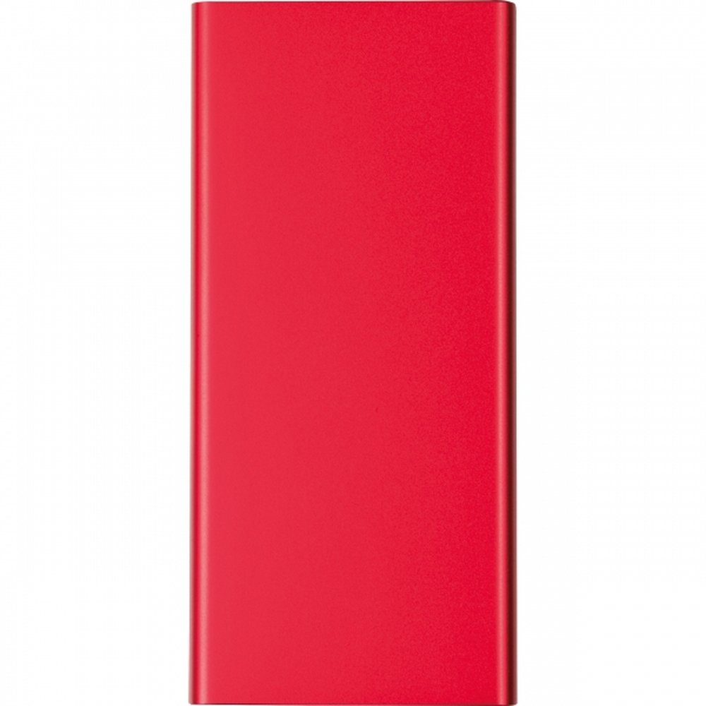 10000 mAh Power Bank made of Recycled Aluminum GIORGIA red - Image 3