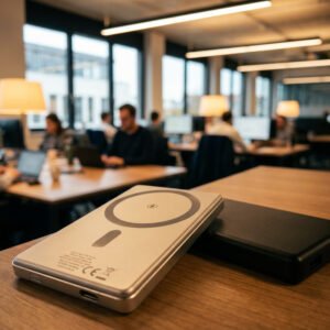 Power bank 5000 mAh with MagSafe wireless charger OLIMPIA grey