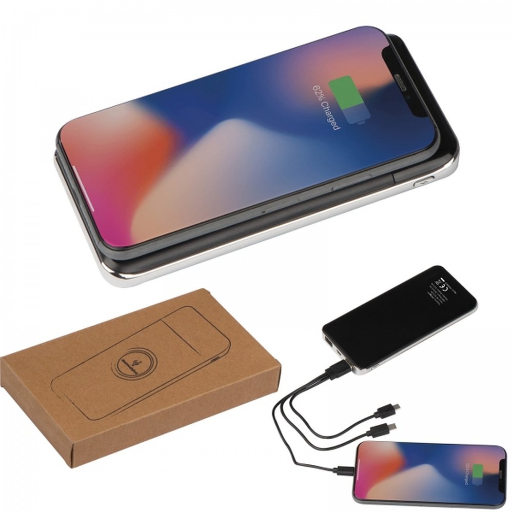 Power bank 8000 mAh wireless SEBASTIANO black