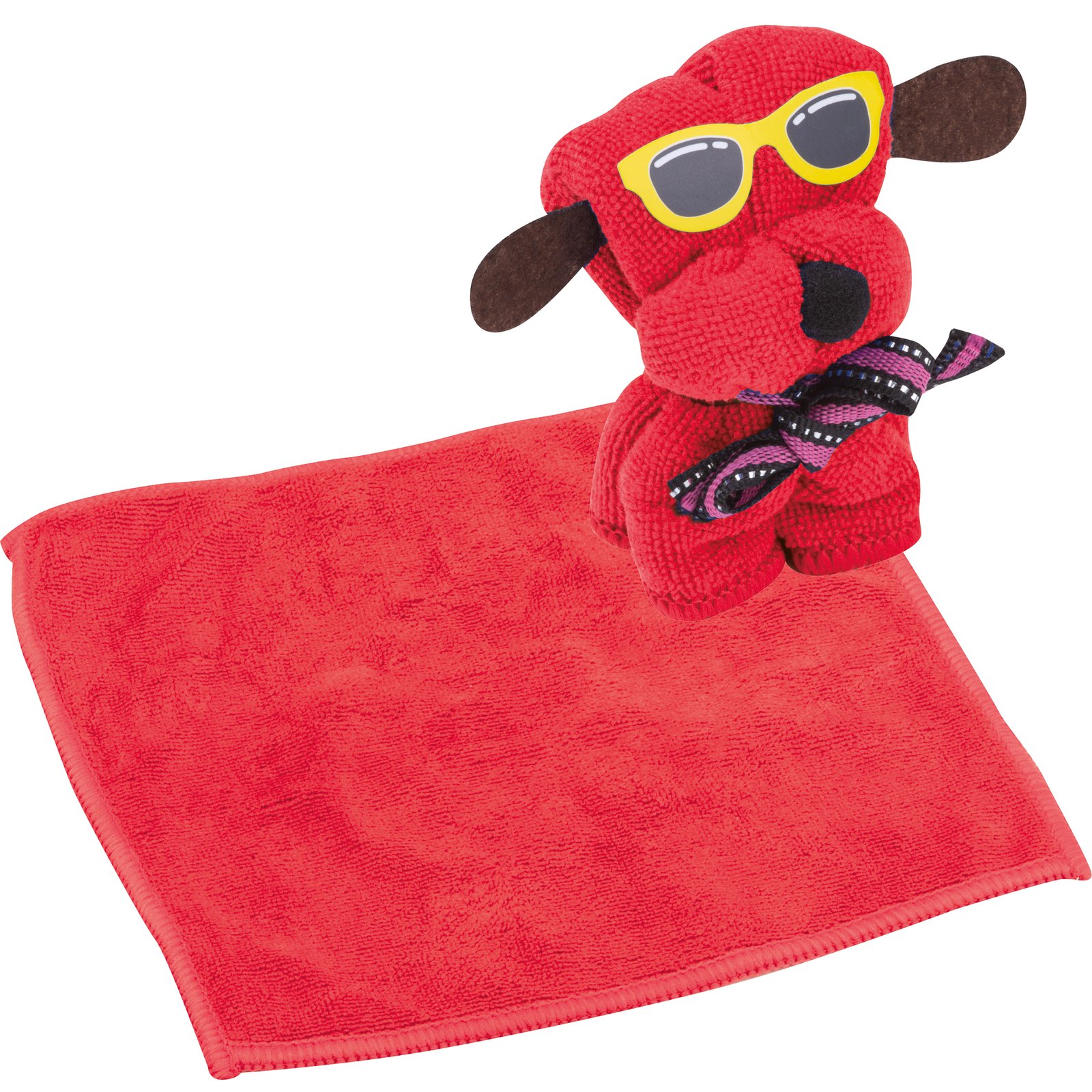 Small microfiber cloth FLAVIO red