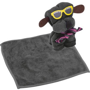 Small microfiber cloth FLAVIO dark grey