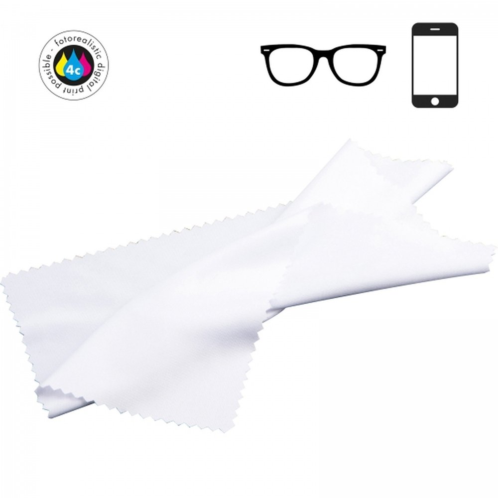 Sublimation eyeglass cleaning cloth CHARLIE white - Image 2