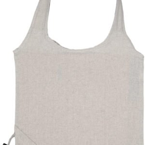 Foldable bag made of recycled cotton and polyester 118 g/m² ANJA grey