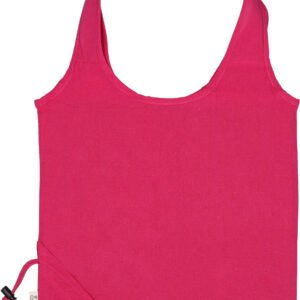 Foldable bag made of recycled cotton and polyester 118 g/m² ANJA pink