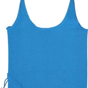 Foldable bag made of recycled cotton and polyester 118 g/m² ANJA light blue