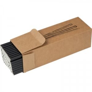 Paper drinking straws 100 pcs CARTER black