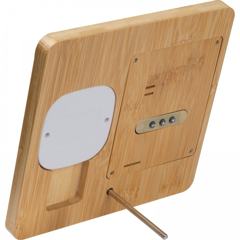 Weather station with wireless charger BRUNO beige - Image 3