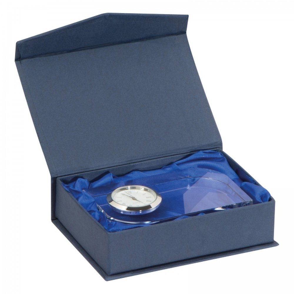 Glass block with clock GERALD transparent - Image 2