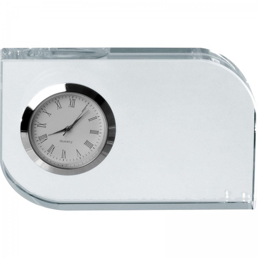 Glass block with clock GERALD transparent - Image 4