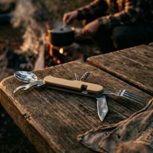 Travel cutlery CONNOR beige