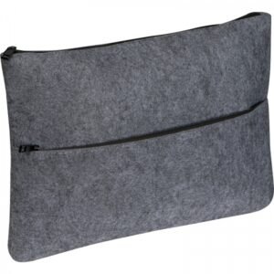 Document folder made of recycled felt FRANCIS dark grey