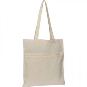 Cotton bag with long handles 140 g/m² NORBERT white