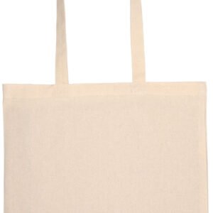 Cotton bag with long handles 180 g/m2 GIULIA beige