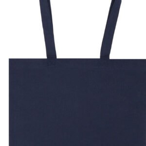 Cotton bag with long handles 180g/m2 made of recycled materials GLEN navy blue