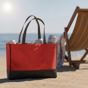Non woven bag 80 g/m2 COURTNEY red