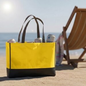 Non woven bag 80 g/m2 COURTNEY yellow
