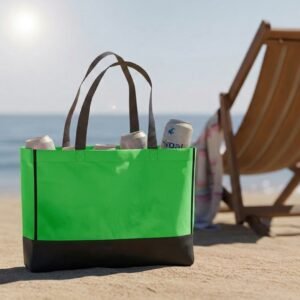 Non woven bag 80 g/m2 COURTNEY green