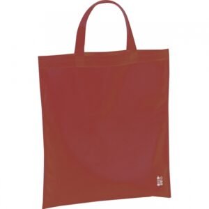 Non woven bag with short handles 80 g/m2 PELAGIA burgundy