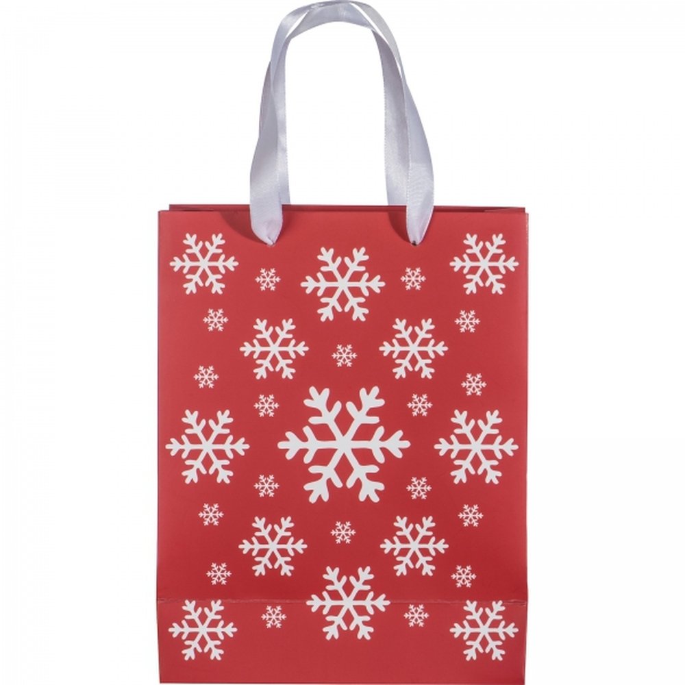Small paper gift bag XMAS NATAN red - Image 2