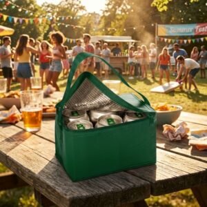 Thermal bag for 6 cans 330 ml ROXANNE dark green
