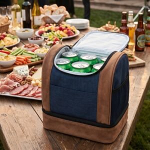 Cooler bag PAWEL navy blue