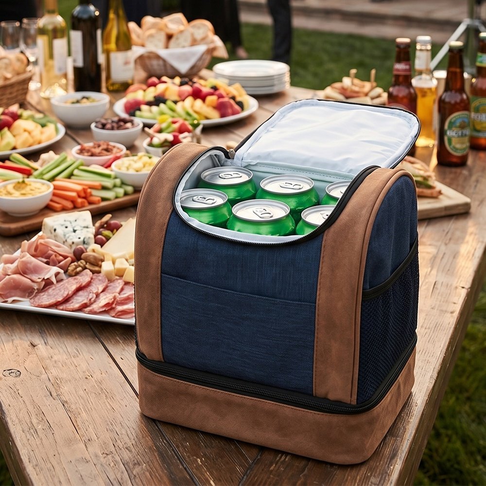 Cooler bag PAWEL navy blue