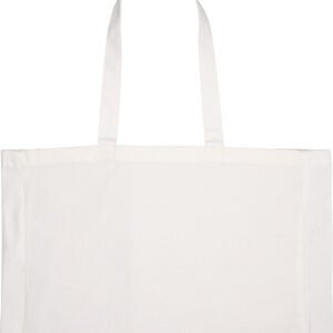Organic cotton bag with long handles 270 g/m2 MARCELLO white