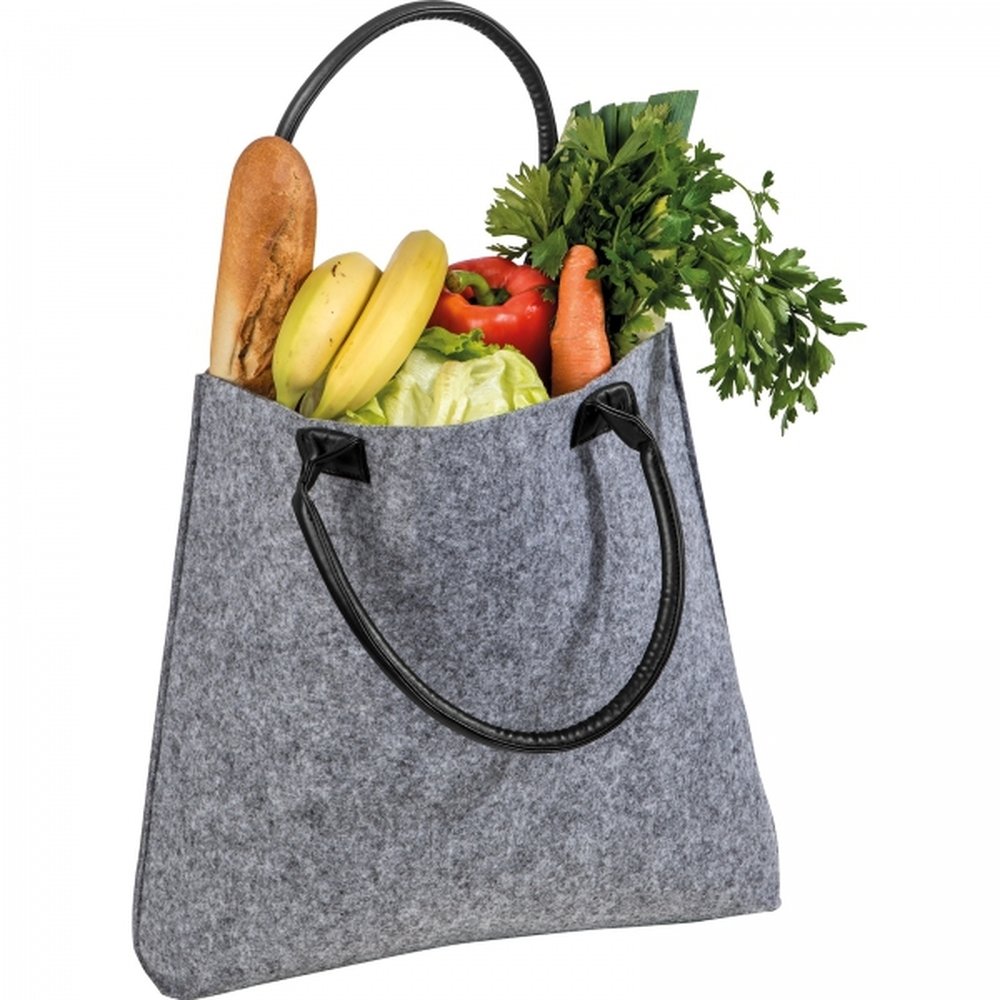 Felt bag CLAUDIO grey - Image 3