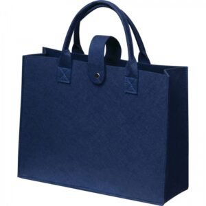 RPET felt bag ULRICH navy blue