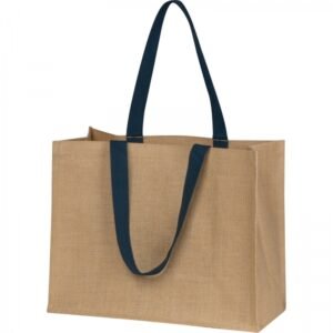 Jute bag FERNANDA navy blue