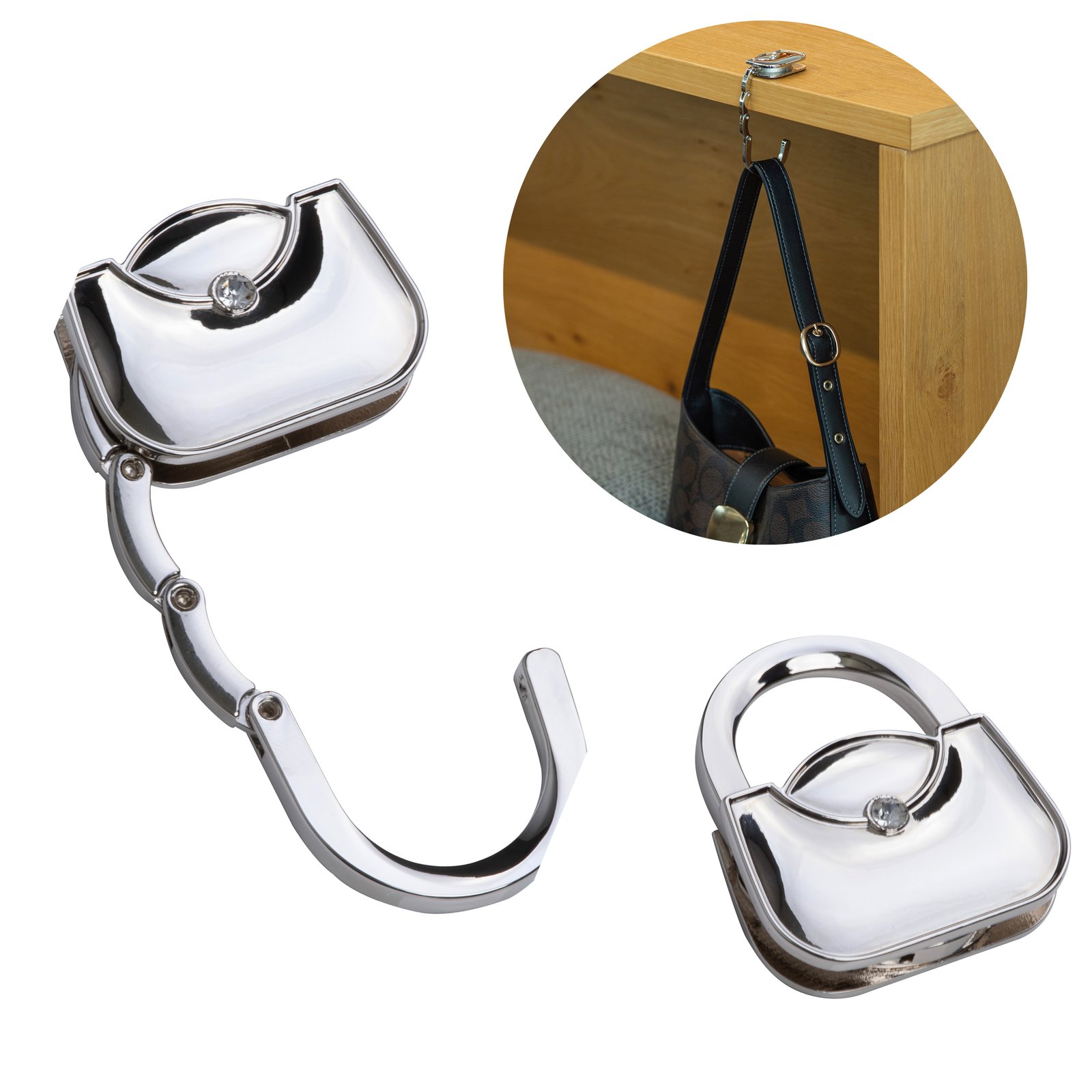 Bag holder DOROTHEA grey