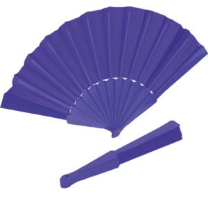 Plastic fan SALOMEA blue