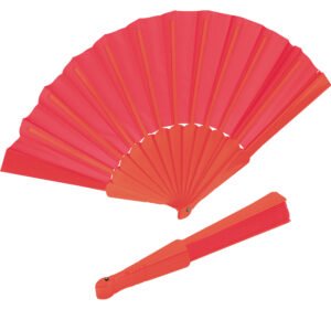 Plastic fan SALOMEA red