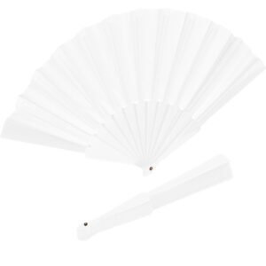 Plastic fan SALOMEA white