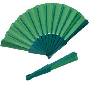 Plastic fan SALOMEA green