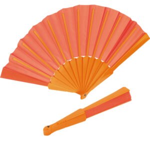 Plastic fan SALOMEA orange