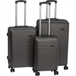 Suitcases 3 pcs. JOSHUA dark grey