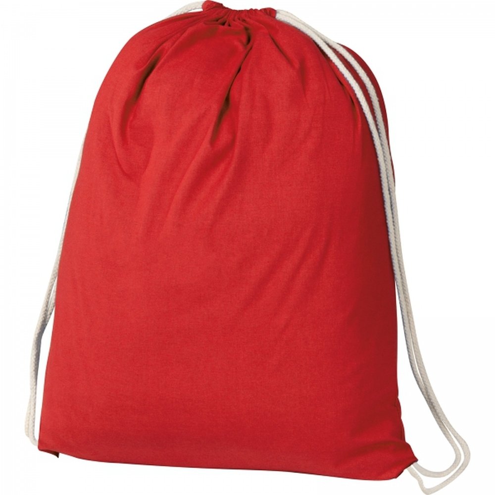 Cotton bag 140 g/m2 WITALIS red - Image 2