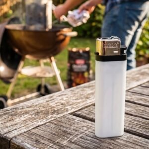 Disposable lighter KLEOPATRA white