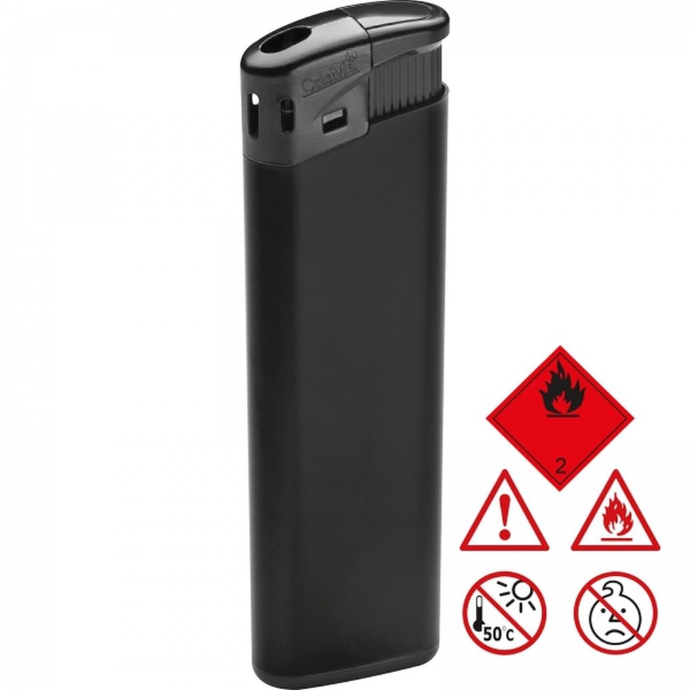 Plastic lighter FRANK black - Image 3