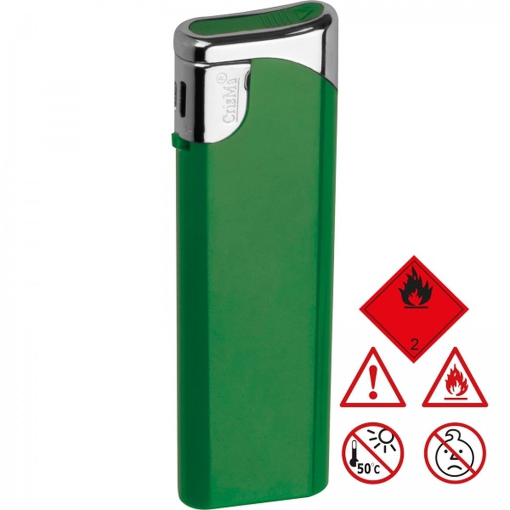 Plastic lighter GEOFFREY green - Image 2