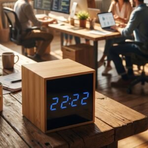 Desk clock EILEEN beige