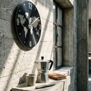 Wall clock BALTAZAR grey