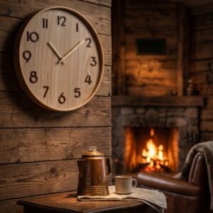 Wall clock CATHERINE beige