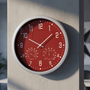 Wall clock CrisMa MALCOLM red